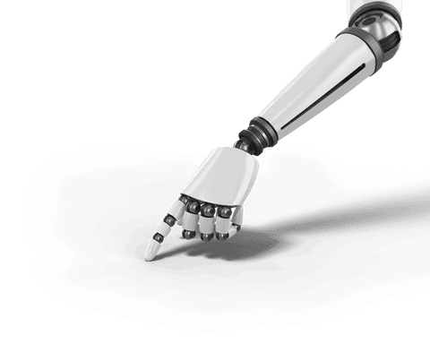 Transparent Robotic Arm Pointing Forward with Futuristic Design - Download Free Stock Videos Pikwizard.com