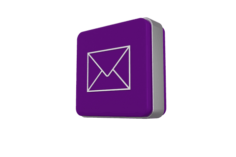purple 3d envelope icon on transparent background - Download Free Stock Videos Pikwizard.com