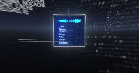 Digital Data Processing with Holographic Interface - Download Free Stock Images Pikwizard.com