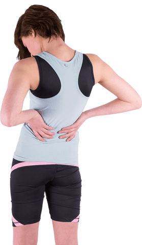 Athletic Woman with Transparent Background Experiencing Back Pain - Download Free Stock Videos Pikwizard.com
