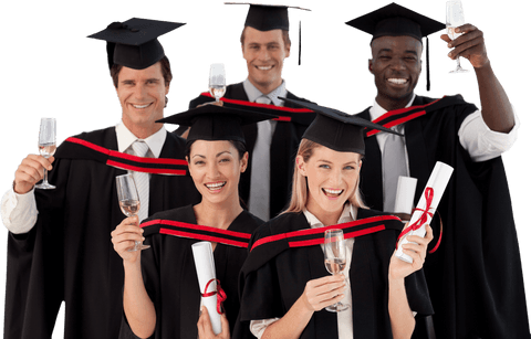 transparent celebration of academic achievement by diverse graduates - Download Free Stock Videos Pikwizard.com