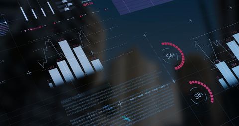 Digital Interface with Graphs and Charts for Data Analysis - Download Free Stock Images Pikwizard.com