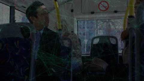 Business People Networking on Public Transport