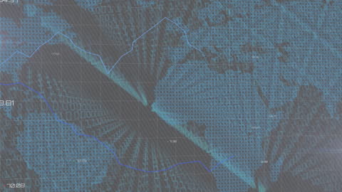 Digital Data Visualization with Global Map Overlay