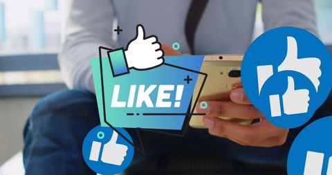Digital Social Media Engagement with Likes on Smartphone