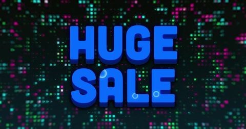 Bright Digital Huge Sale Promotion Background
