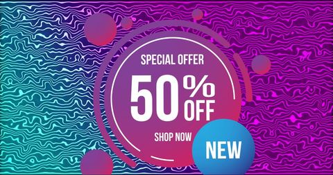 vibrant special offer background with 50 percent off text - Download Free Stock Images Pikwizard.com