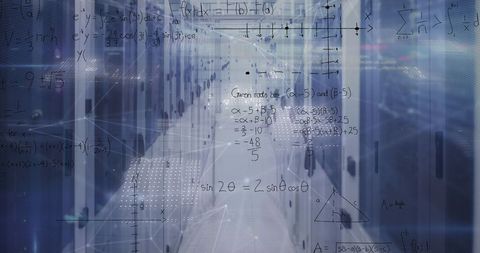 Digital Data Analysis in Futuristic Server Room Environment - Download Free Stock Images Pikwizard.com