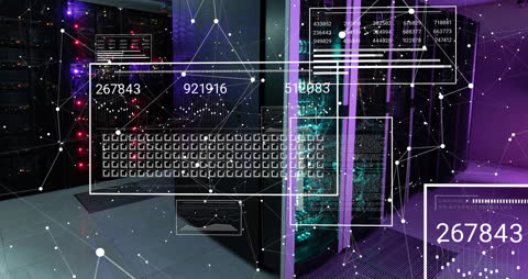 Innovative Digital Interface in a High-Tech Server Room