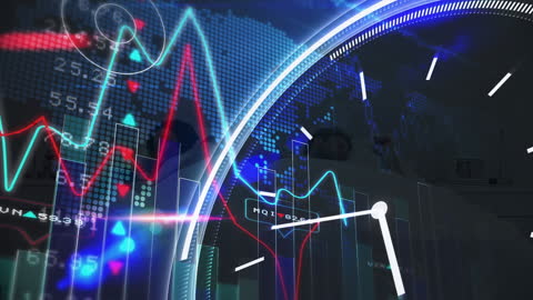 Conceptual Animation of Data Analysis Overlaying Clock