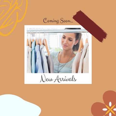 Woman Shopping for Clothes Highlighting Excitement of New Fashion Releases - Download Free Stock Templates Pikwizard.com