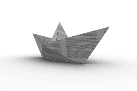 transparent paper boat on dark background - Download Free Stock Videos Pikwizard.com