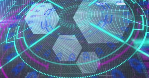 Abstract Digital Interface with Hexagonal Elements - Download Free Stock Images Pikwizard.com