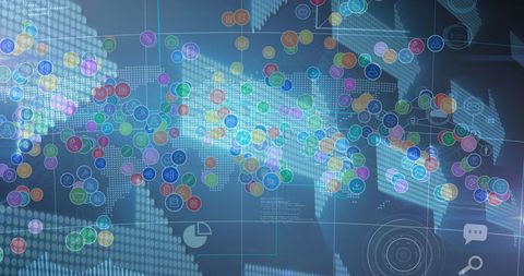Global Networking with Digital Interface - Download Free Stock Images Pikwizard.com