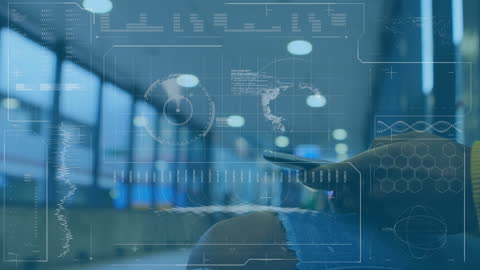 Digital Interface Overlay with Phone Use Concept