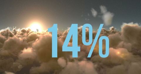 sunrise with 14 percent overlay amidst clouds - Download Free Stock Images Pikwizard.com