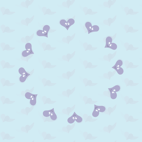 Cute Heart Pattern With Whimsical Faces on Transparent Background - Download Free Stock Videos Pikwizard.com