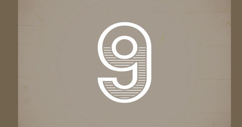 Number 9 Emphasized on Minimalist Grey Background - Download Free Stock Images Pikwizard.com