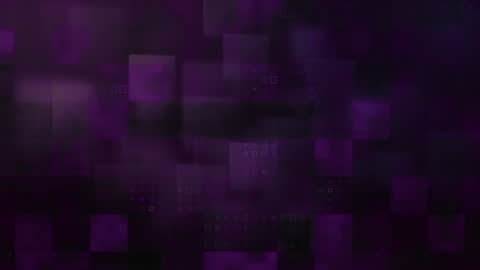 Abstract Purple Mosaic Background with Dynamic Data Pixels
