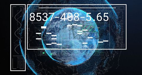 Digital Interface Displaying Global Data and Network Connections - Download Free Stock Images Pikwizard.com