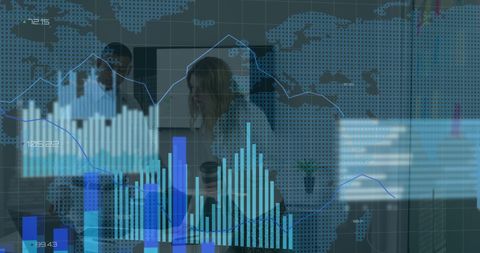 Global Data Analysis with Diverse Business Team in Office - Download Free Stock Images Pikwizard.com