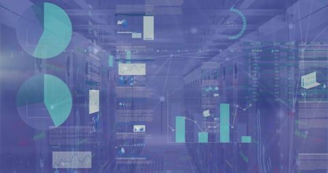 abstract data visualization display on network servers - Download Free Stock Images Pikwizard.com