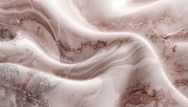 Polished pink marble drape with flowing veins and glossy sheen for luxury texture