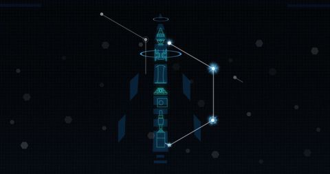 Futuristic Digital Network with Glowing Hexagons and Data Points - Download Free Stock Images Pikwizard.com