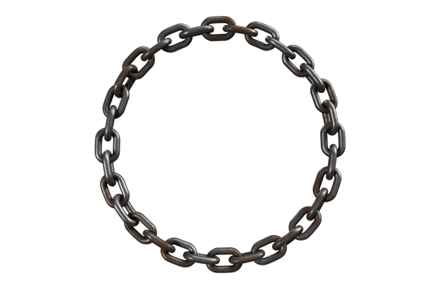 3D Circular Metallic Chain on Transparent Background - Download Free Stock Videos Pikwizard.com