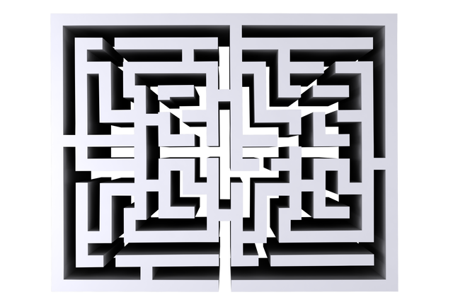 Digital PNG Illustration of White Maze on Transparent Background - Download Free Stock Videos Pikwizard.com