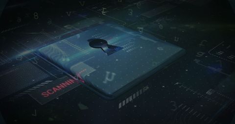 Digital Security Padlock in Futuristic Data Environment - Download Free Stock Images Pikwizard.com