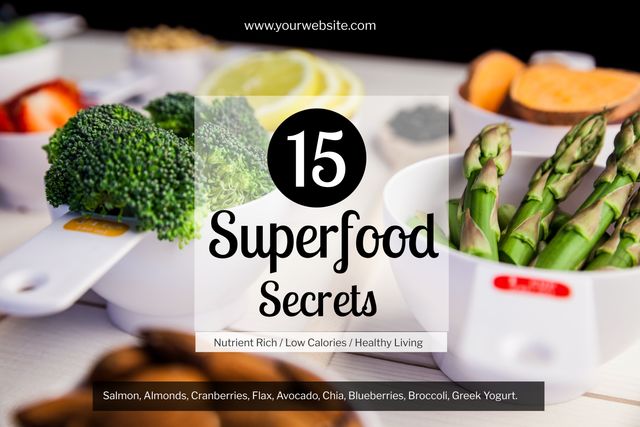 15 Superfood Secrets for Nutrient-Rich and Low-Calorie Healthy Living - Download Free Stock Templates Pikwizard.com