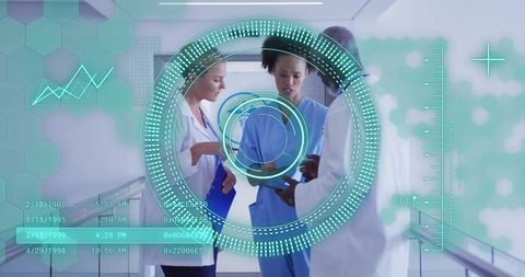 Futuristic Medical Professionals Analyzing Digital Health Data - Download Free Stock Images Pikwizard.com