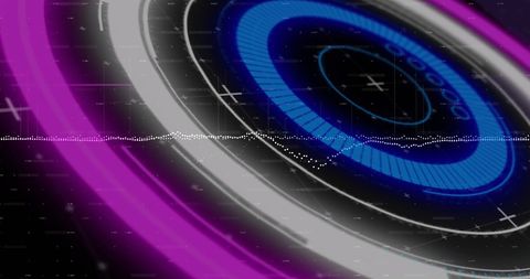 futuristic digital data processing with circular interface - Download Free Stock Images Pikwizard.com
