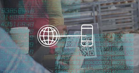 Warehouse worker updating tablet while receiving real-time inventory alerts