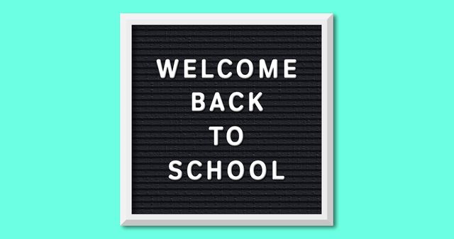 Welcome Back to School Letter Board with White Frame - Download Free Stock Images Pikwizard.com