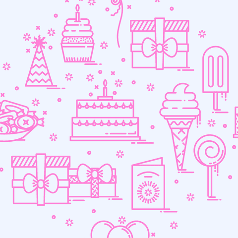 festive birthday celebration icons on transparent background - Download Free Stock Videos Pikwizard.com