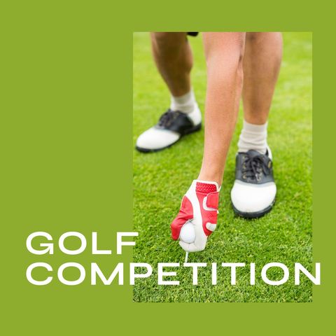 Golfer Preparing Ball on Tee for Competition - Download Free Stock Templates Pikwizard.com