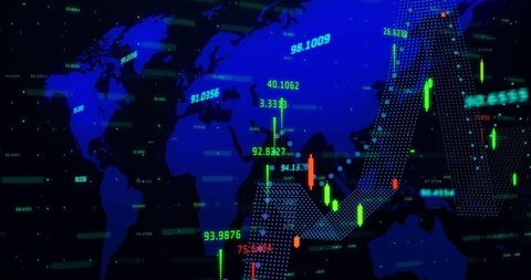 Global Digital Interface with Stock Market Data Visualization - Download Free Stock Images Pikwizard.com