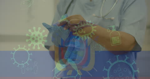 Futuristic Medical Technology and Network Connections Concept