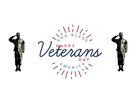 patriotic veterans day salute with heartfelt message - Download Free Stock Templates Pikwizard.com
