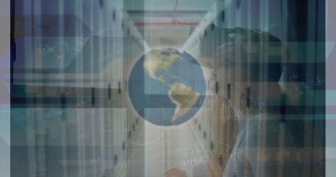 Virtual Reality in Data Center Globe and Equations