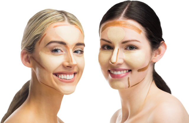 Portrait of Diverse Women with Contouring Makeup on Transparent Background - Download Free Stock Videos Pikwizard.com