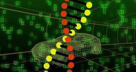 Futuristic Automotive Digital Innovation with Neural Grid Design