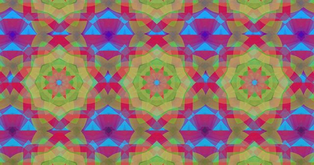 Vibrant Geometric Kaleidoscope Pattern in Hypnotic Motion - Download Free Stock Images Pikwizard.com