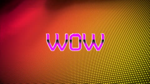 Colorful WOW Animation with Abstract Light Dots