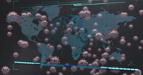 global covid-19 virus spreading on digital world map - Download Free Stock Images Pikwizard.com