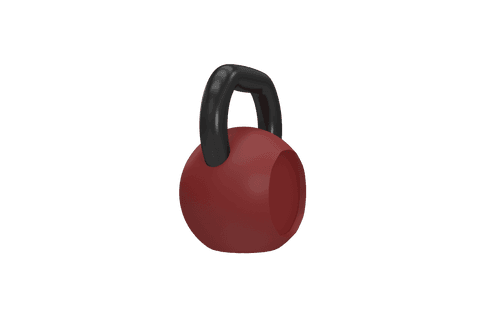 Red Kettlebell Weight on Transparent Background for Fitness Focused Appeal - Download Free Stock Videos Pikwizard.com