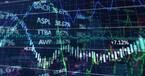 Dynamic Financial Data Processing Showing Stock Market Interface - Download Free Stock Images Pikwizard.com