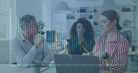 Diverse Professionals Analyzing Digital Financial Charts in Office - Download Free Stock Images Pikwizard.com